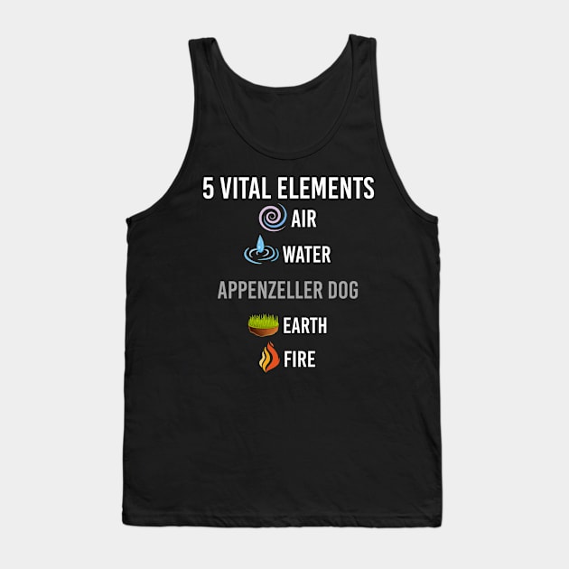 5 Elements Appenzeller Dog Tank Top by blakelan128